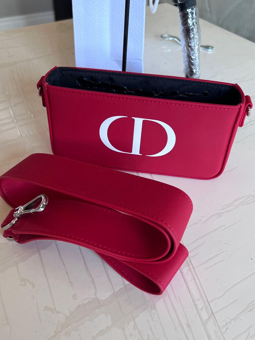 Signature Red Crossbody Bag